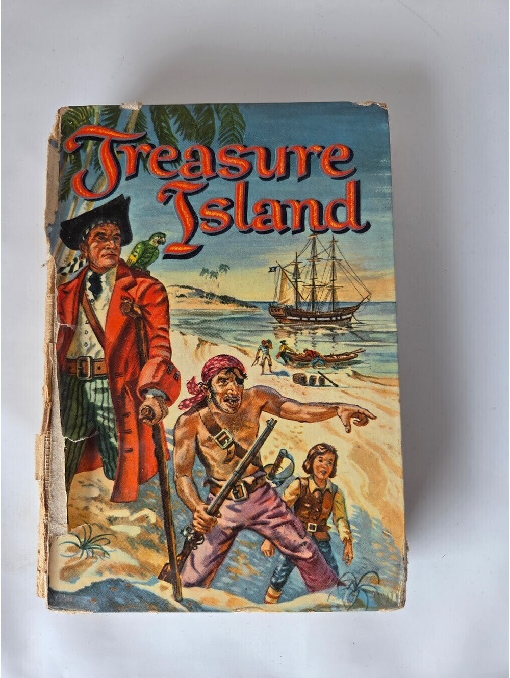 Treasure Island 1955 Whitman Publishing HC Illustrated Pirate Adventure Classic